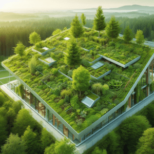 Green roof providing natural insulation and cooling
